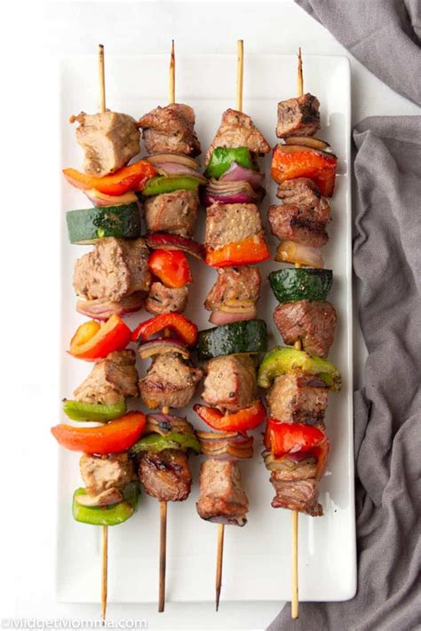 These easy baked or grilled steak kabobs are crazy juicy and exploding with flavor in each mouthwatering bite! The BEST Grilled Steak Kabobs! Seriously if you are ...