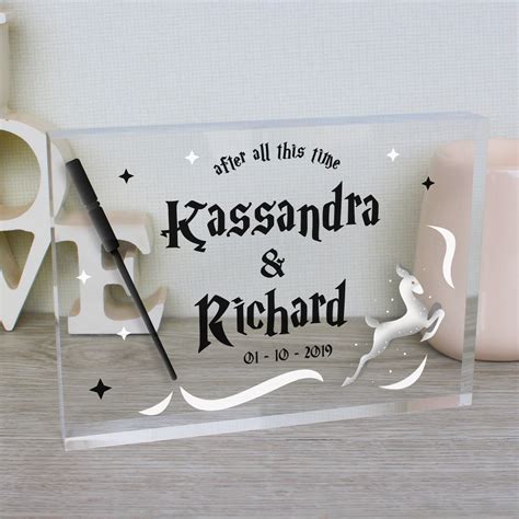 Harry's birthday, dumbledore's birthday, halloween, the anniversary of the battle of. Harry Potter Wedding Gift | Harry Potter Engagement Gift ...