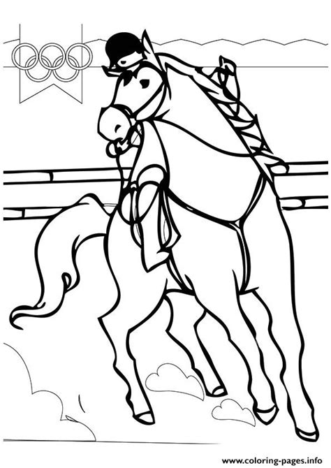 Olympic games, olympic games coloring pages. Equestrian Olympic Games Coloring Pages Printable