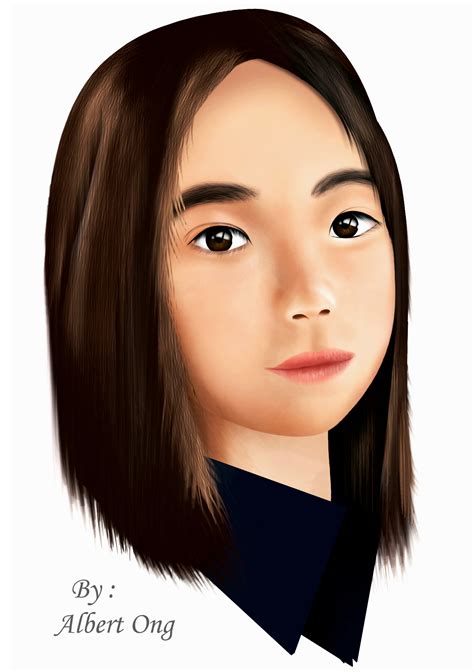 Now we have the hair to complete the drawing, i have a clearer view of the whole portrait. Semi Realistic Drawing | Free download on ClipArtMag