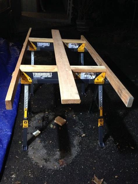 It would be great if the same fence could potentially be moved to a. Kobalt Folding Sawhorse - Tools & Equipment - Contractor Talk | Folding sawhorse, Sawhorse, Sale ...