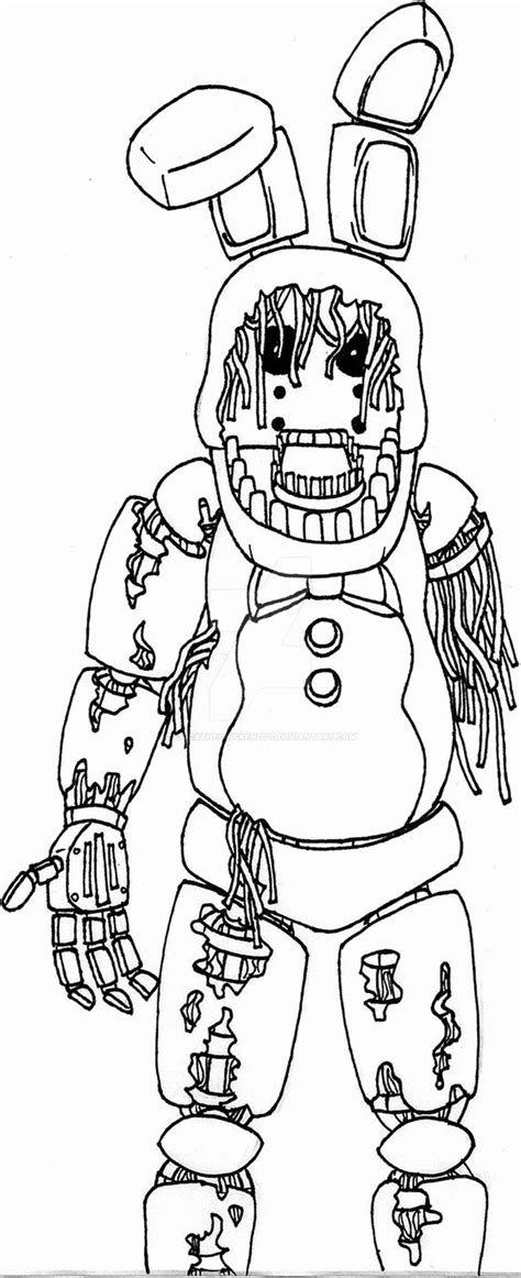 If your kids are a fan of the five nights at freddy's series then these free and printable fnaf coloring pages are perfect for your kids to spend their leisure time. Spring Bonnie Coloring Pages Inspirational withered Bonnie ...