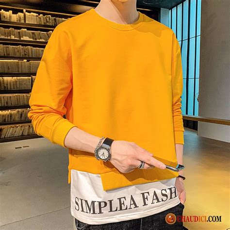 Ce modèle est disponible en col v et en col rond ainsi qu'en plusieurs coloris. Tee Shirt Manche Longue Homme Marque Hoodies Blanc ...