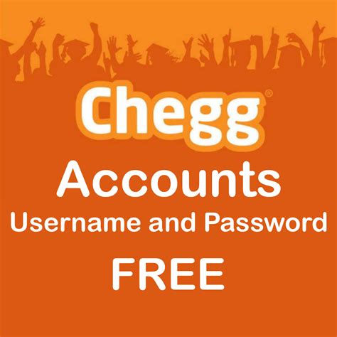 You can get free chegg account using trail and other ways. Get Free Chegg Account Usernames & Passwords| Latest ...