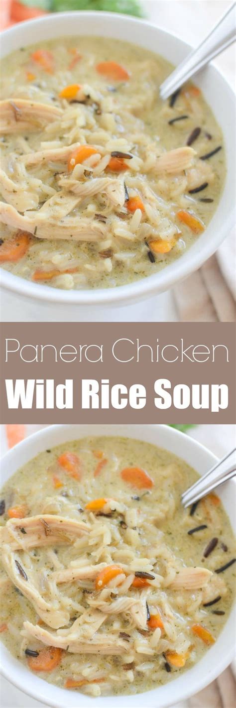 Garnish with fresh scallions and serve hot. Chicken and Wild Rice Soup - Panera copycat recipe! Quick ...