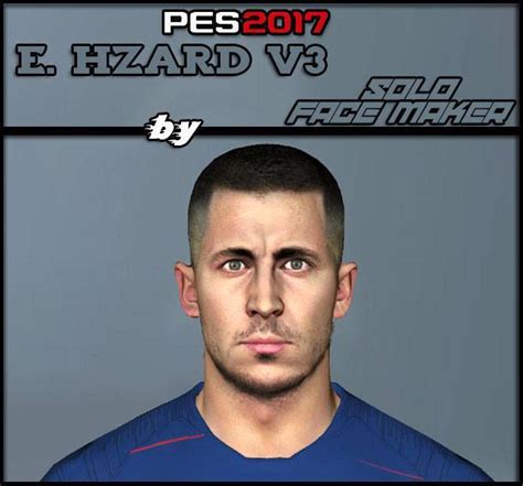 Pes 2017 eden hazard face by modo guerrero. Eden Hazard Face (Chelsea FC) V3 - PES 2017 - PATCH PES ...