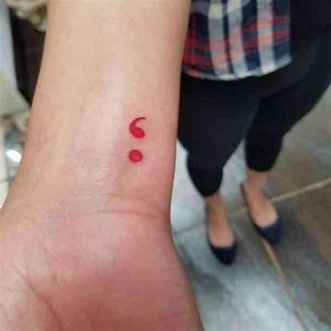 That area of the body has ultra thin skin, so you are going to feel that needle pumping into the skin more vividly, the degree of the pain getting a tattoo here will be some of the highest. The Meaning Behind Different Color Semicolon Tattoos And ...