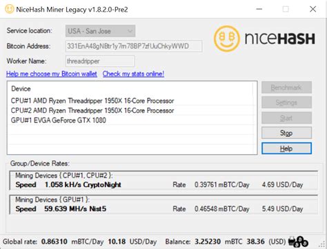 A good thing about nicehash is that you can browse a selection of algorithms. I was told that CPU mining with nicehash was profitable ...