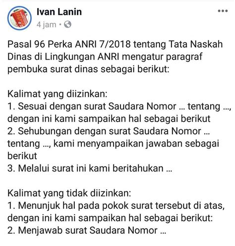 Ini surat yang baik adalah yang menggunakan bahasa baku serta kalimat yang ringkas dan mudah berikut kami berikan beberapa contoh surat resmi yang bisa dijadikan contekan dalam membuat. Catatan Penyunting