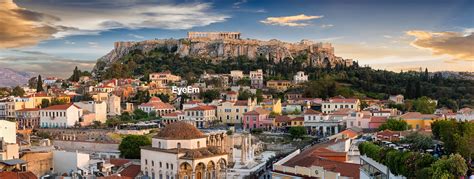 The word monastiraki means little monastery, and refers to the small monastery in monastiraki square. Monastiraki square and plaka against sky | ID: 122220593