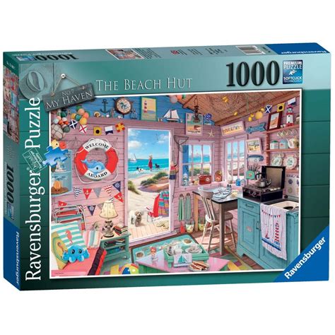 Whether you puzzle by yourself or with others; My Haven No 7 The Beach Hut 1000 Piece Puzzle - CraftyArts ...