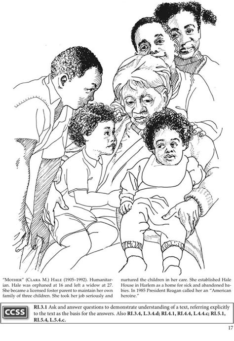 African american history coloring pages. National Women's History Month coloring pages: Clara Hale ...