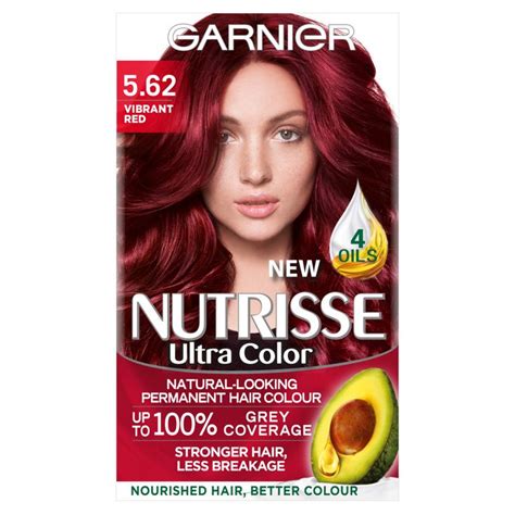 4.6 out of 5 stars 27,438. Buy Garnier Nutrisse Ultra 5.62 Vibrant Red Hair Dye 1 Kit ...