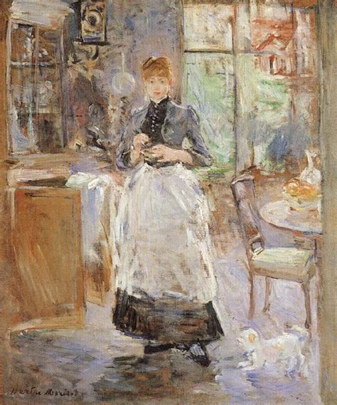 Heavy wood frame with glass covering the matted lithograph. Edouard Vuillard Museum: In the Dining Room Berthe Morisot