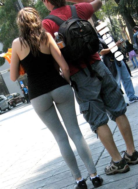 The problem with white or light beige. ANOTHER COLLEGE CREEP SHOT - Girls In Yoga Pants