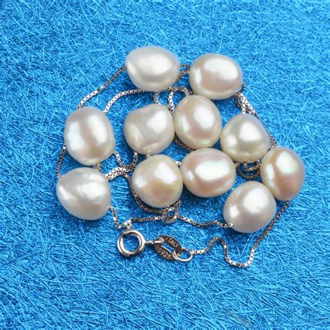 Freshwater pearl necklaces offer style and sophistication while giving a large variety of different sizes and styles. Real S925 Sterling Silver Natural Freshwater Pearl Pendant ...