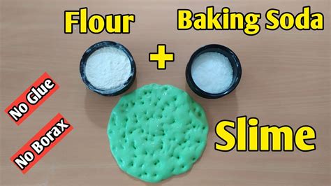 All you need to make safe slime at home without borax is glue, baking soda, contact solution, and a little glitter. How To Make Slime Without Glue Or Borax l How To Make Slime With Flour and Baking Soda l No Glue ...