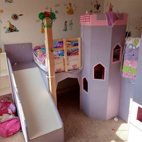 Here's a fun diy option for you to transform your toddler's crib into a small loft bed which his adventurous little self. Castle Loft Bed for Two | Ana White