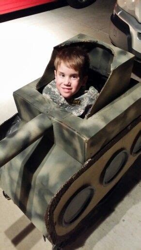 The material is very cheap (although what else can you expect from a. My boys army tank Halloween costume. He is in a wheelchair ...