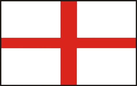 Rødt kryds i stedet for grafik. England flag 90 x 150 cm