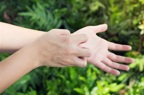 L'uomo graffia il prurito con la mano | Foto Premium