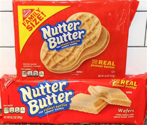 Nutter butter peanut butter wafer cookies satisfy the peanut butter lovers in your family. Nabisco Nutter Butter Peanut Butter Cookies & Wafers ...