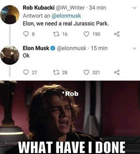 At one point, the chat turned to tesla and combating climate change. dopl3r.com - Memes - Rob Kubacki @Wi_Writer 34 min Antwort an @elonmusk Elon we need a real ...