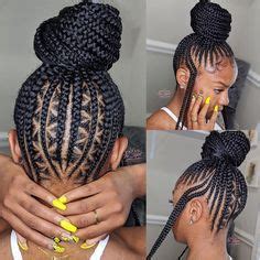 Line up hairstyles always involve straightening the hairline with clippers. Unique Braided Plaiting Straight Up Hairstyles in 2020 | Braided hairstyles for black women ...