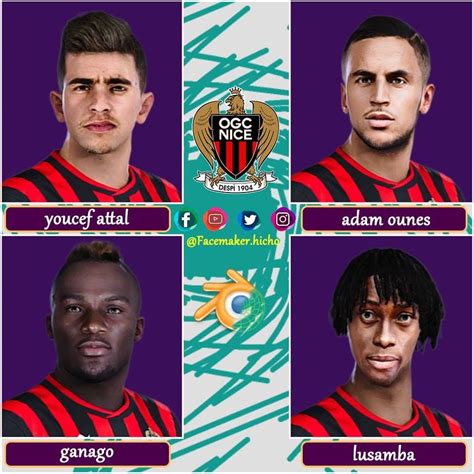 The compact squad overview with all players and data in the season overall statistics of it shows all personal information about the players, including age, nationality, contract. PES 2020 Facepack OGC Nice by Hicho ~ SoccerFandom.com ...