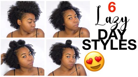 For those days when you have no idea how you want the hair to look, comb it cute and easy hairstyles for medium hair. 6 Lazy Day Hairstyles for Short/Medium Natural Hair ...