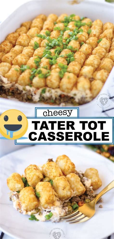 Tater tots are one of my favorite things to eat, and have been since i was a kid. Cheesy Tater Tot Casserole | Tater tot casserole recipes ...