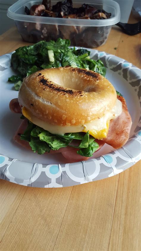 Ready for a delicious way to make using leftovers interesting? Best use for leftover bagels: Fried bologna sandwich #Food ...