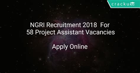 Melaka job vacancy has 29,023 members. NGRI Recruitment 2018 Apply Online For 58 Project ...