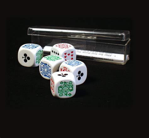Players win if they have a hand with at least two pair. /Poker Dice / Liar Dice | Pink Cat Shop