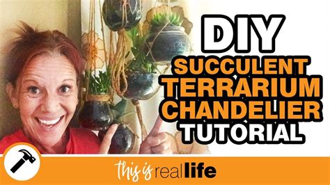 I used a dollar tree hanging terrarium that is in stores now (spring 2018). DIY How To Make A Terrarium Chandelier with Succulents ...