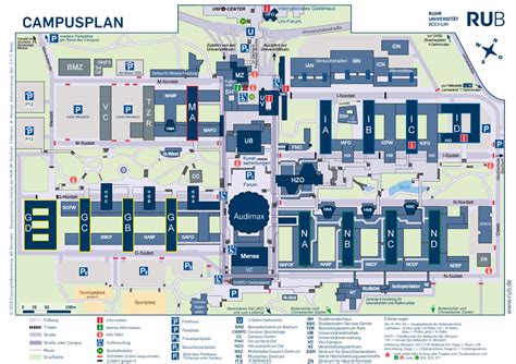 Die adresse des zentralen besucherempfangs lautet: Anreise - Lagepläne - Mobilität - Ruhr-Universität Bochum