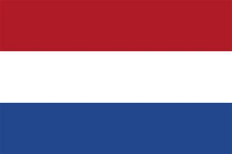 The flag of the netherlands is a horizontal tricolour of red, white, and blue. Nederland vlag vector - country flags