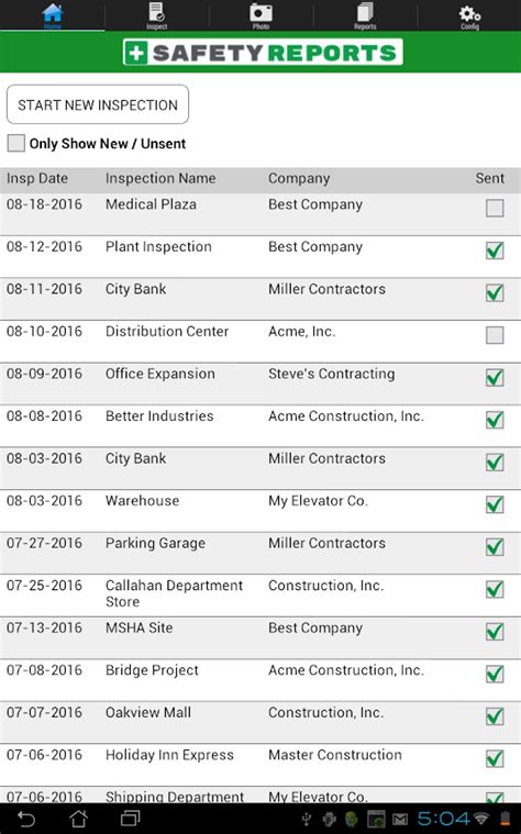 If your answer is not ok please file a work with physical plant at pplnat@lasierra.edu and specify the location where the correction is. Safety-Reports - Android Apps on Google Play