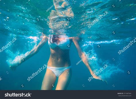 886 28 it's always fun to have red, white and blue treats on the 4th of july! Underwater Woman Portrait White Bikini Sea Stock Photo ...