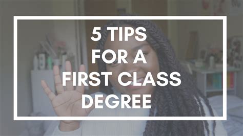 There are several ways to arrange to talk to. 5 Tips to Achieve a First Class Degree at University - YouTube