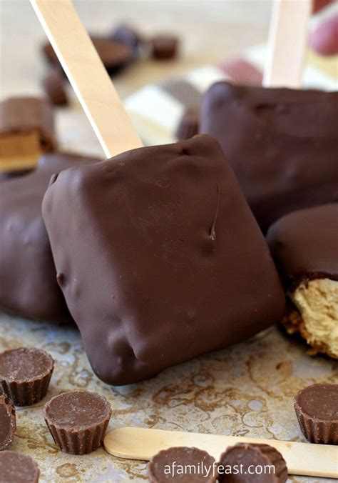 Cakes, pies, ice cream, brownies, cookies, cupcakes, and even breakfast foods that are sweet (pastries, pancakes, waffles.). REESE'S 'Dream Team' Chocolate Peanut Butter Pie Pops - A ...