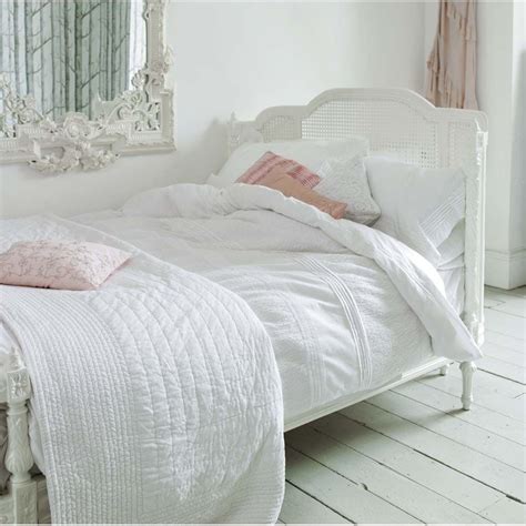 Vintage wicker tray, white wicker shabby chic bed tray, guestroom tray fromcharlottesattic 5 out of 5 stars (198) $ 134.95. Provencal Lit Lit White Rattan Bed | White rattan bed, Rattan bed, Bedroom design inspiration