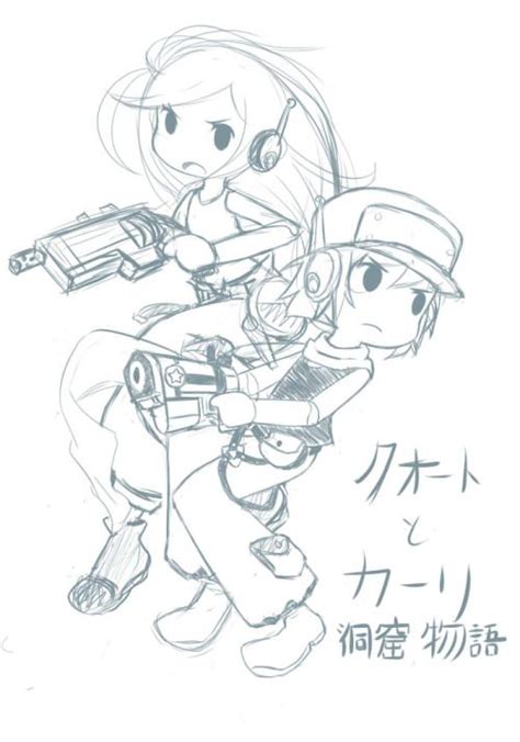 He befriends curly brace and helps a team of human scientists rescue the. Cave Story (Curly Brace and Quote) (With images) | Cave story, Character design, Game art