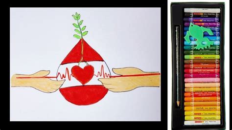 Find out more about blood donation. Blood donation drawing// blood donation poster drawing ...