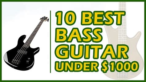 This next budget brand bass guitar poses another suitable starter model to consider. 10 Best Bass Guitar Under $1000 Reviews 2018 - YouTube