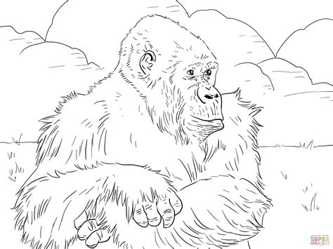 Maybe you would like to learn more about one of these? Mountain Gorilla Coloring Pages at GetDrawings | Free download