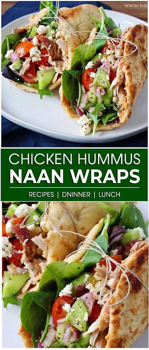 You can also serve on crackers, sandwich bread or a salad. Chicken Hummus Naan Wraps - HealthyCareSite