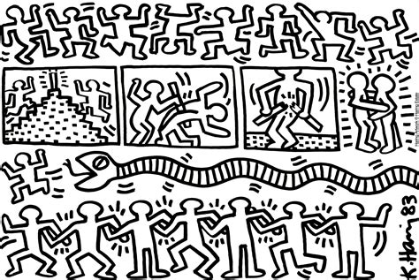 Signed, dated and numbered by the artist in pencil to right edge. Keith Haring Coloring Pages at GetColorings.com | Free ...