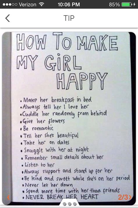 Here are the 12 best nice things to say to a girl: How to make agirl happy. How To Be Romantic & Make A Girl ...