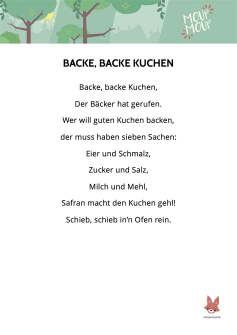 Backe backe kuchen lustige bunte bilder von fritz. Backe, backe Kuchen - Lied & Liedtext | MoupMoup Kinderlieder